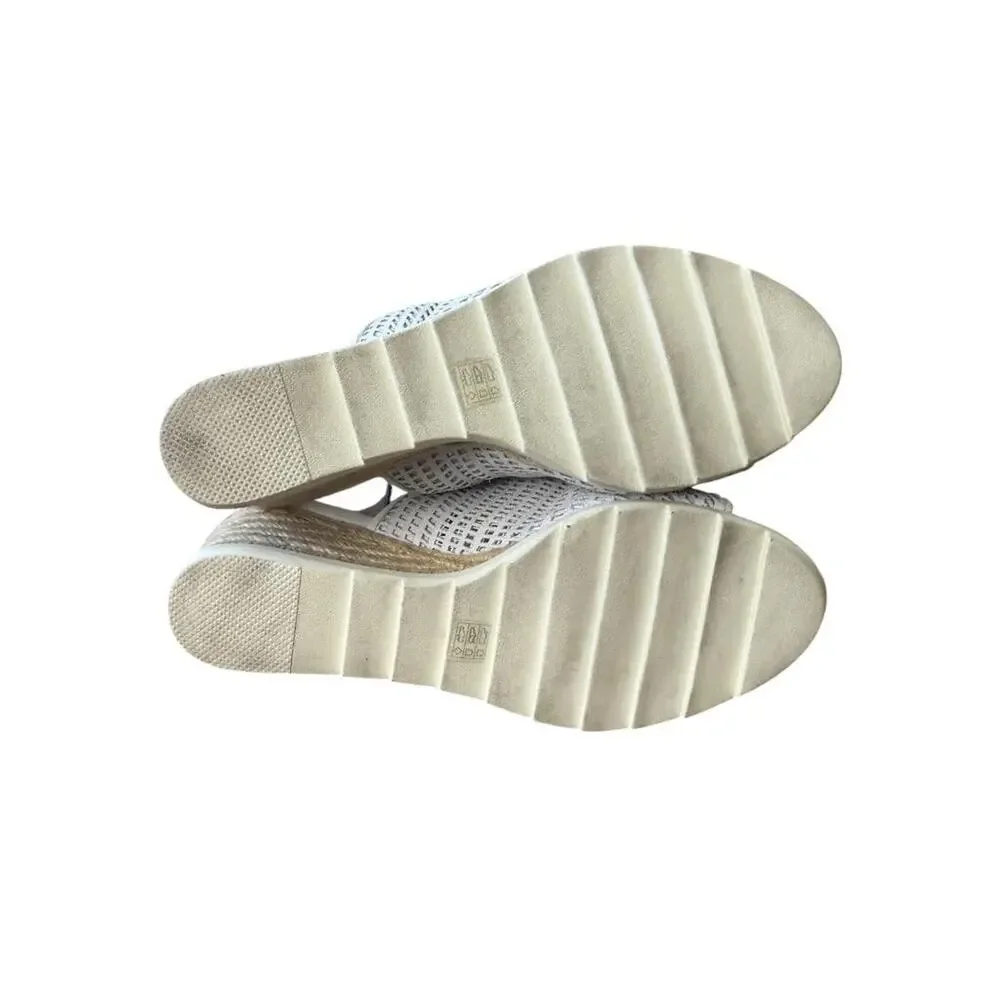 Eileen Fisher Aura Espadrille Wedge Sandal Women size 9.5